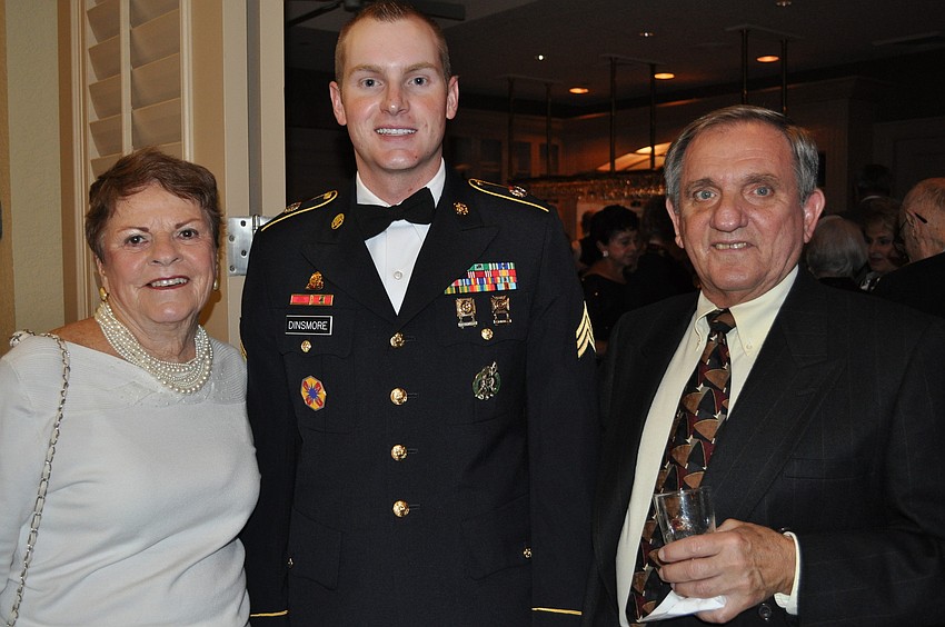Gerald and Nancy Yake with Sgt. Donald Dinsmore