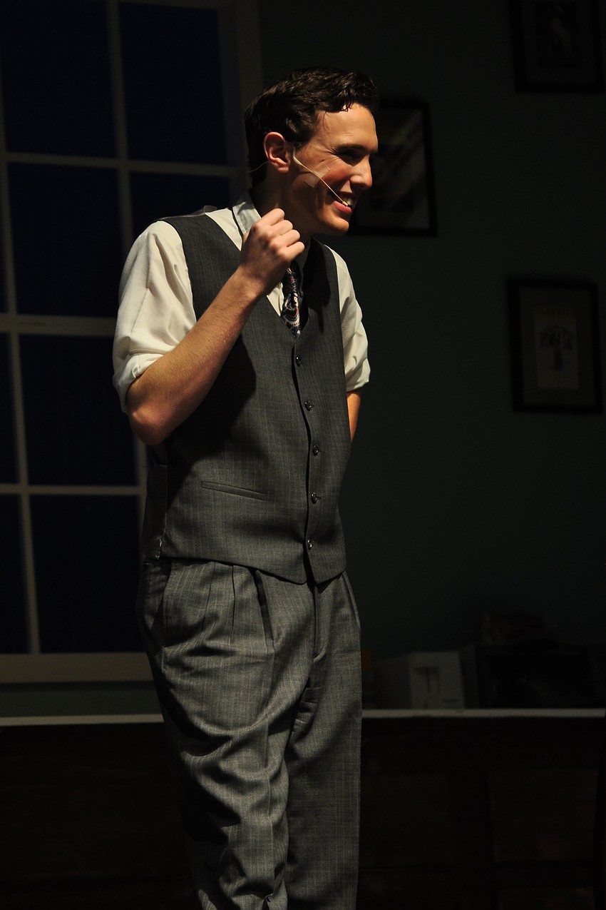 Robert Martin, portrayed by Joseph Grosso, practices his wedding-day smile.