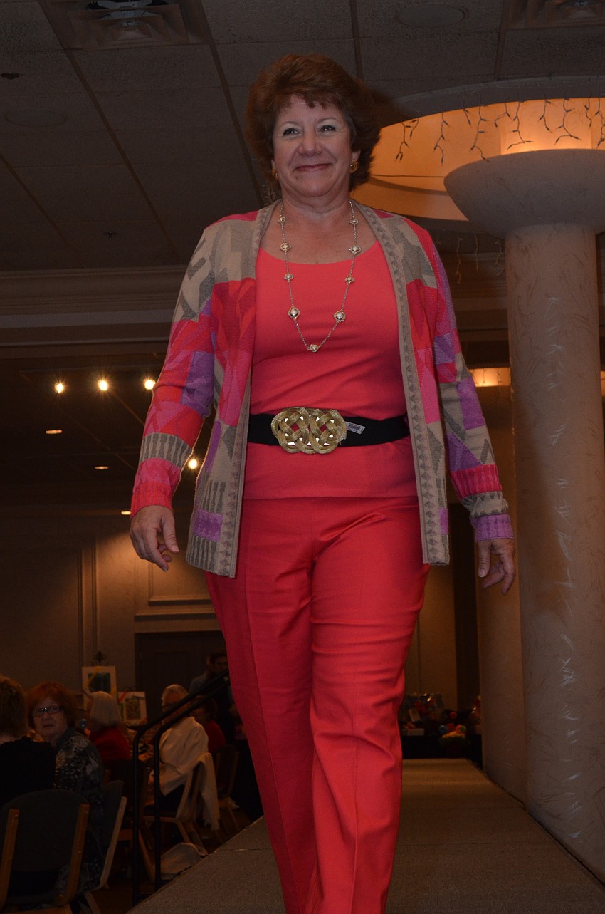 Kathy Johnson wore colorful ZoZo clothing.