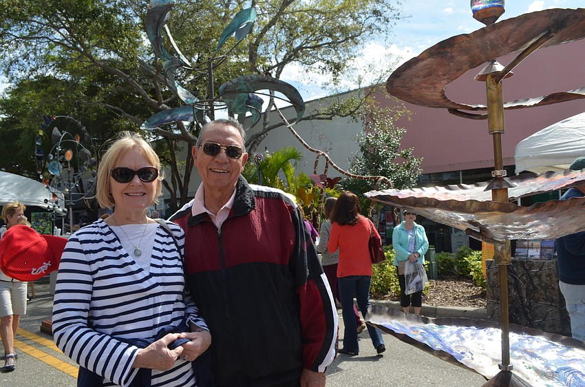 Linda and Hugo Cuadros visit Sarasota from Palos Park, IL.