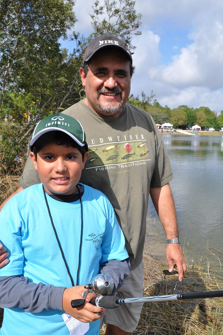 Luis and Andreas Gutierrez said they had one fish that got away.