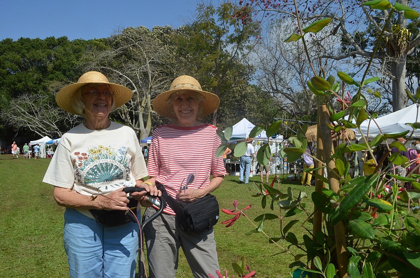 Neighbors Isabel Rauch and Joan Lyon