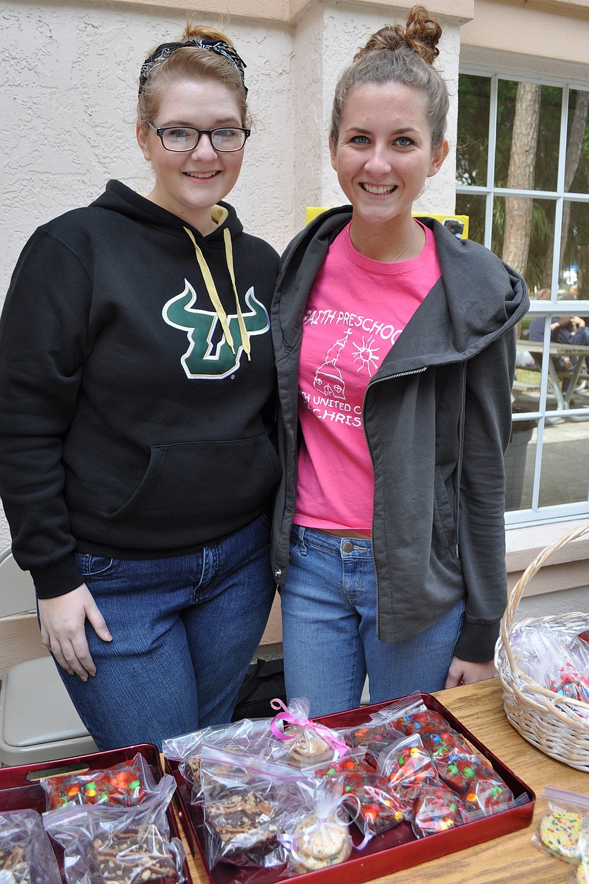 Lakewood Ranch High School senior Jessica McCord joined her friend Ashley Steinbach, of Braden River High School, as a volunteer. They manned the bake sale together.