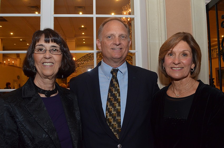 Sarasota Christian Principal Jean Martin with Pete Connar and Betty Smith