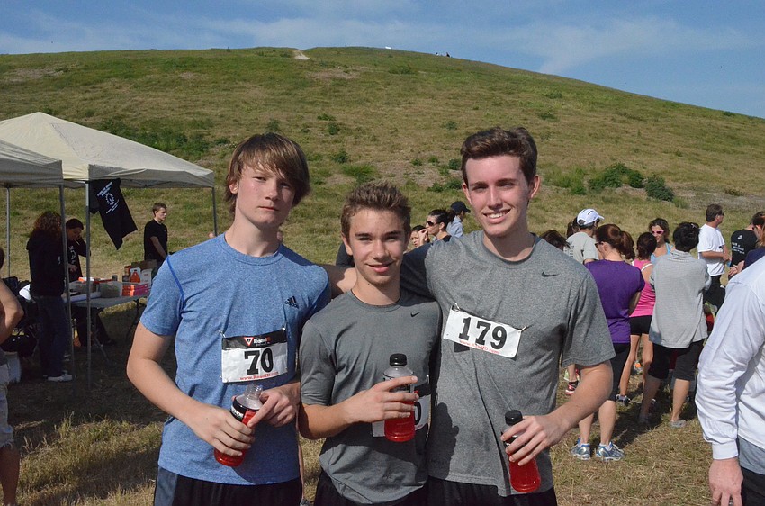 Jack Miles, 15, Josh Schultz, 14, and Jake Mayer, 15