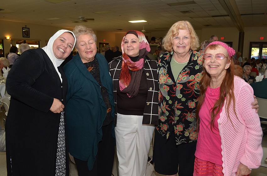 Ruta Jouniari, Nasreen Sawaf, Pat Dever, Doris Goese and Frances Blei