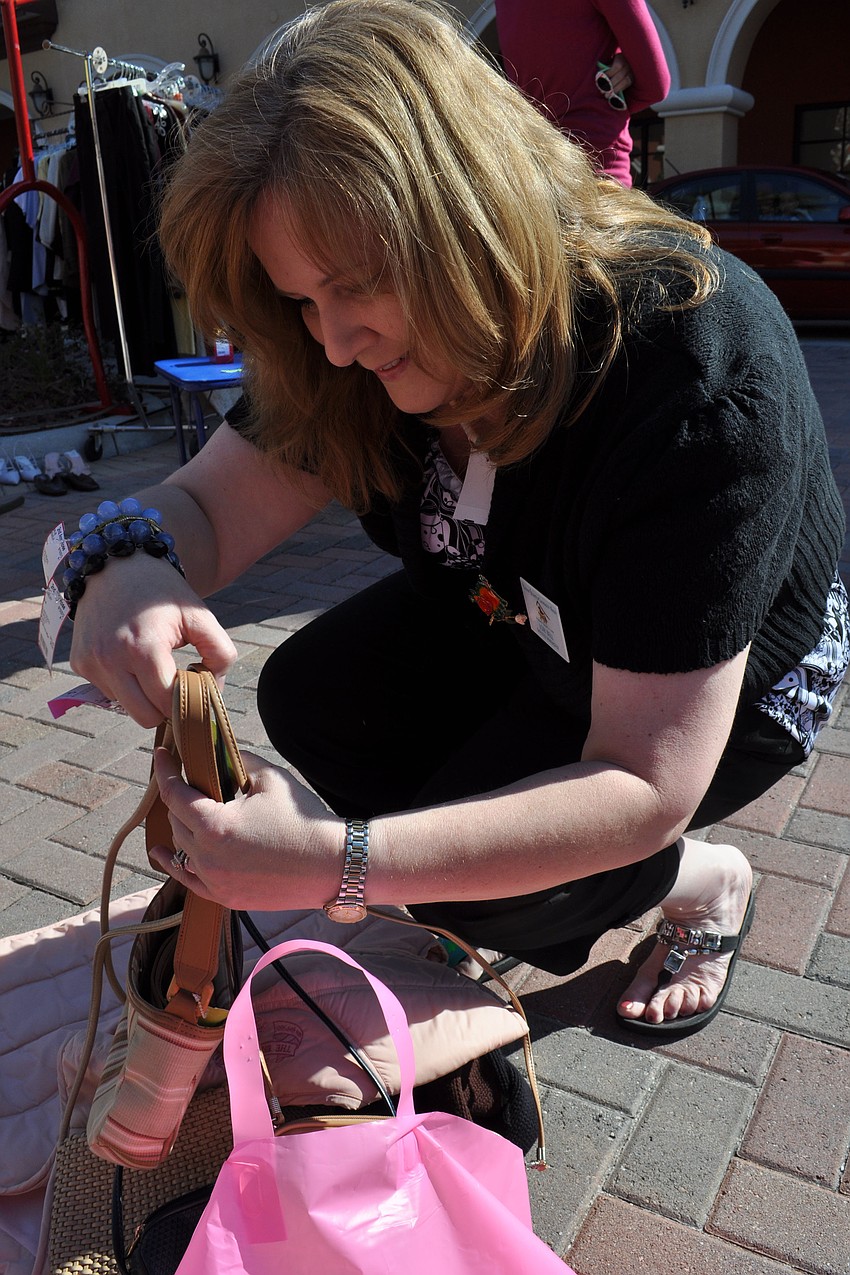Lori Bell collected 20 items during the Run for Their Lives fundraiser for the Humane Society of Lakewood Ranch.