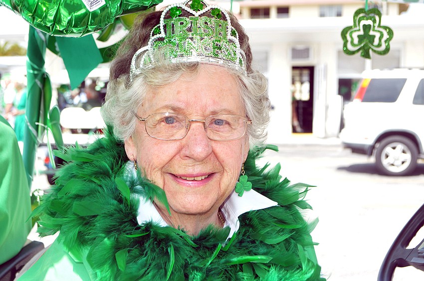 Evelyn Fresch participated in her 42nd St. Patrickâ€™s Day parade.