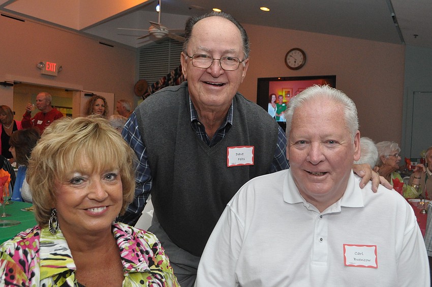 Marsha and Carl Buenzow with Dave Felts, center