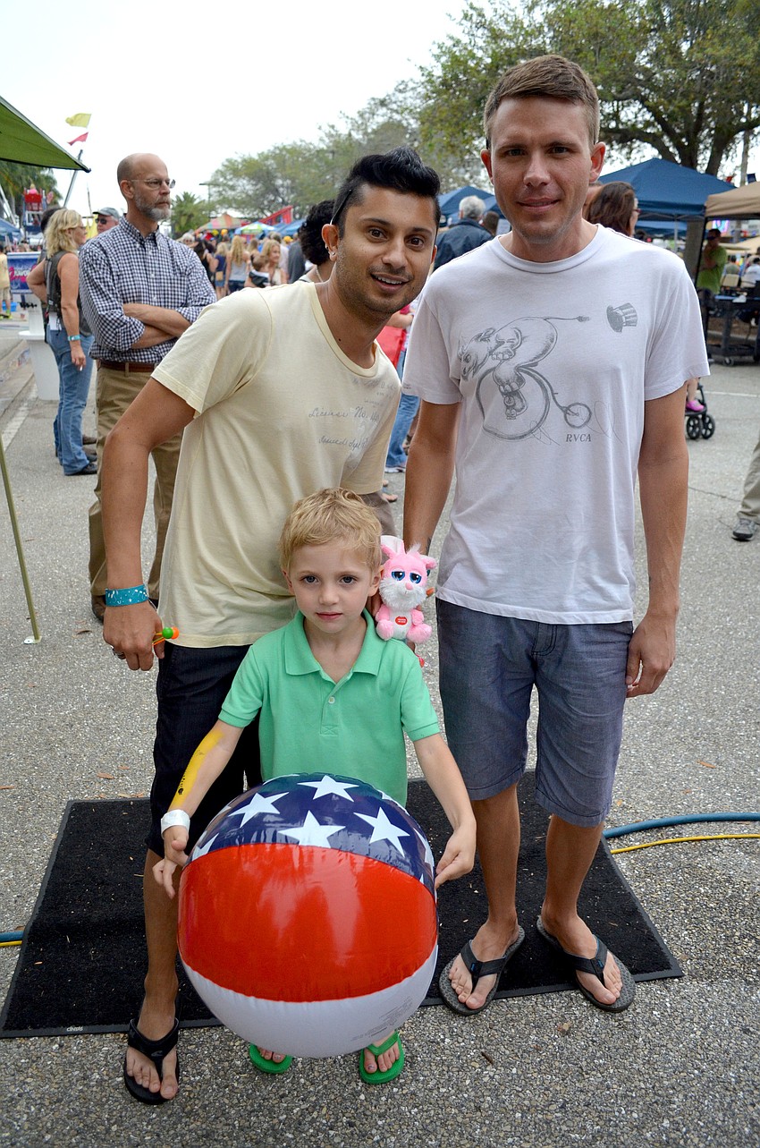 Pardip Ram and David Wright with Carson Wright