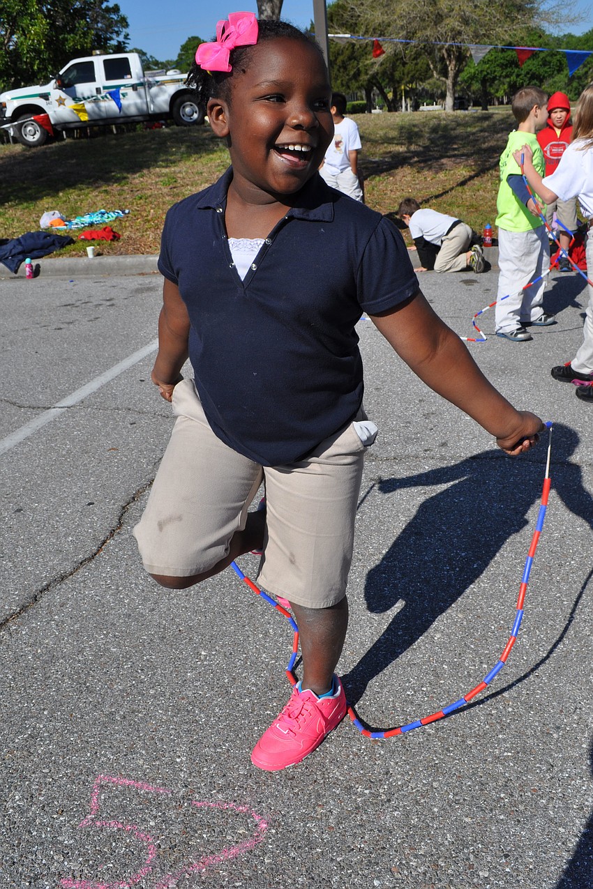 Journey Williams enjoyed the morning.