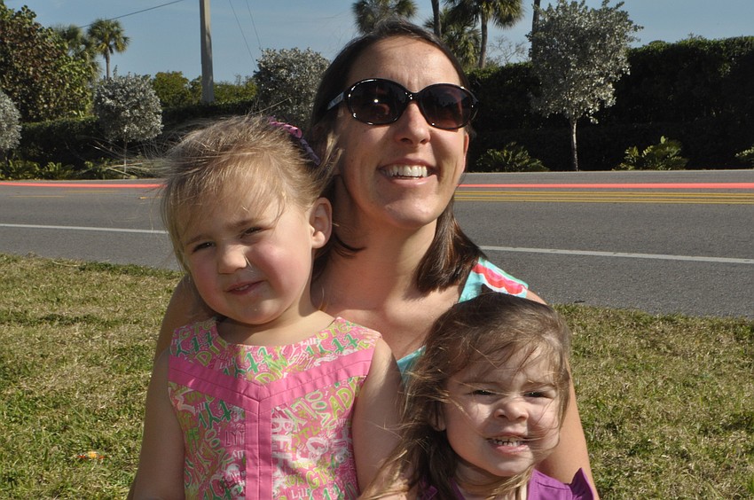 Molly Lopes with Emma, 3, and Annie Connor, 3