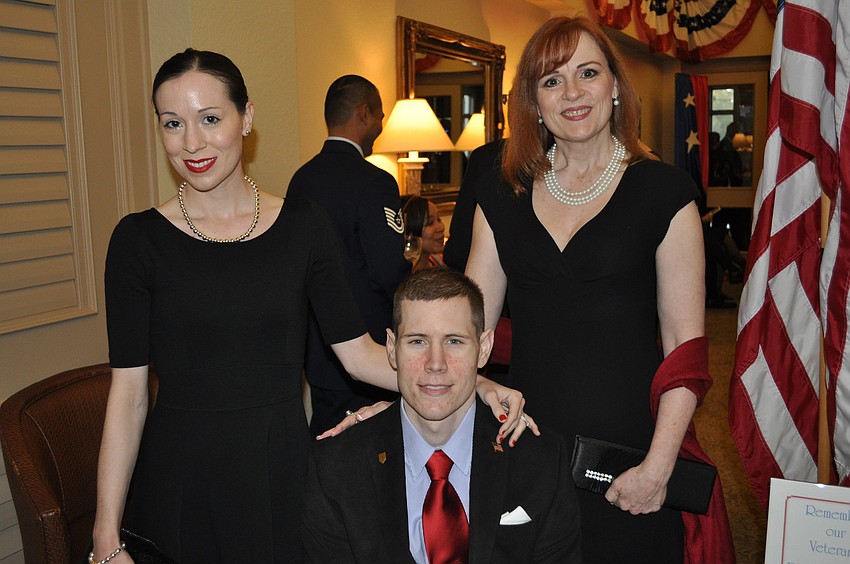 SSG Alex Dillmann with his wife, Holly and mother-in-law Kimberly Gray