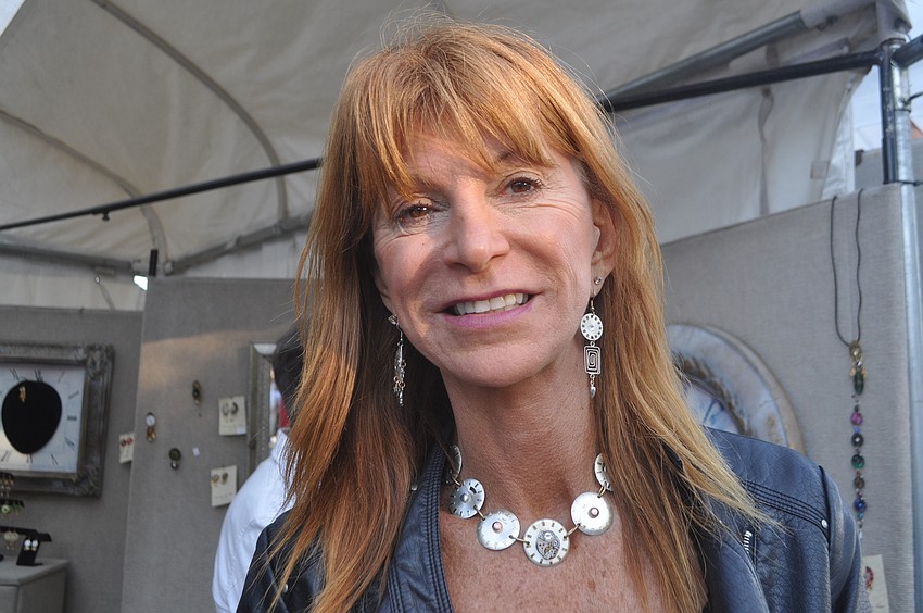 Ann Marie Siegel, of Details in Time in Nokomis, sells jewelry made from old watches.