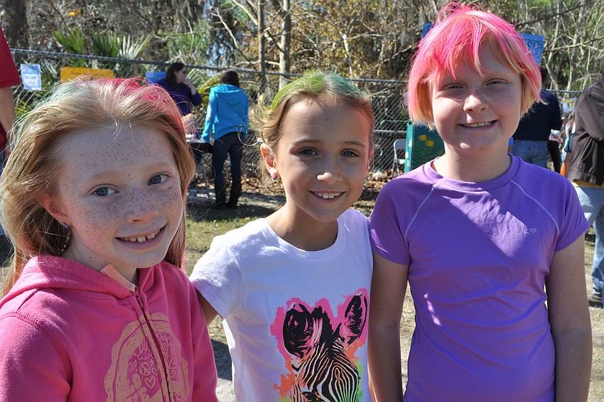 Lana Albritton, Megan Scully and Emma Whiddon made sure to get their hair done.