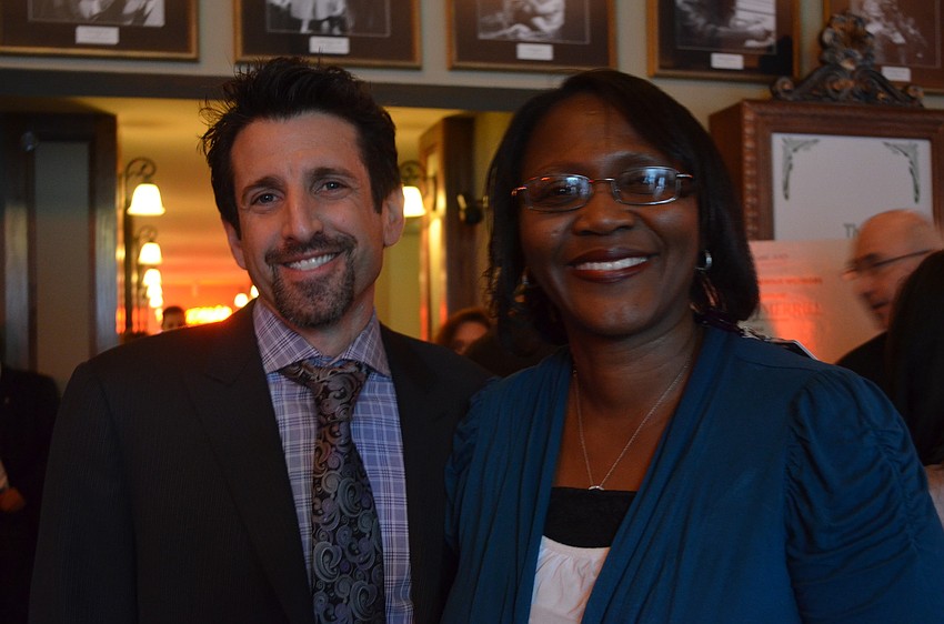 Candidate for Board of Governors for the Florida Bar 12th circuit Scott Westheimer and Principal of Booker High School Rachel Shelley