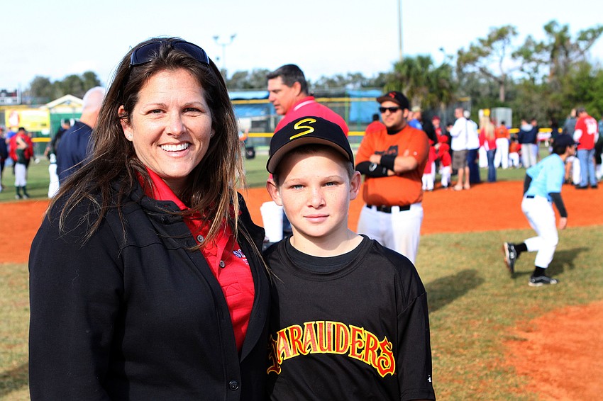 April Cohen with her son, Max Cohen, 12