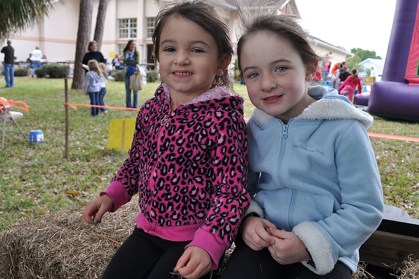 Riley and Micah Parsley made sure to take a hayride.