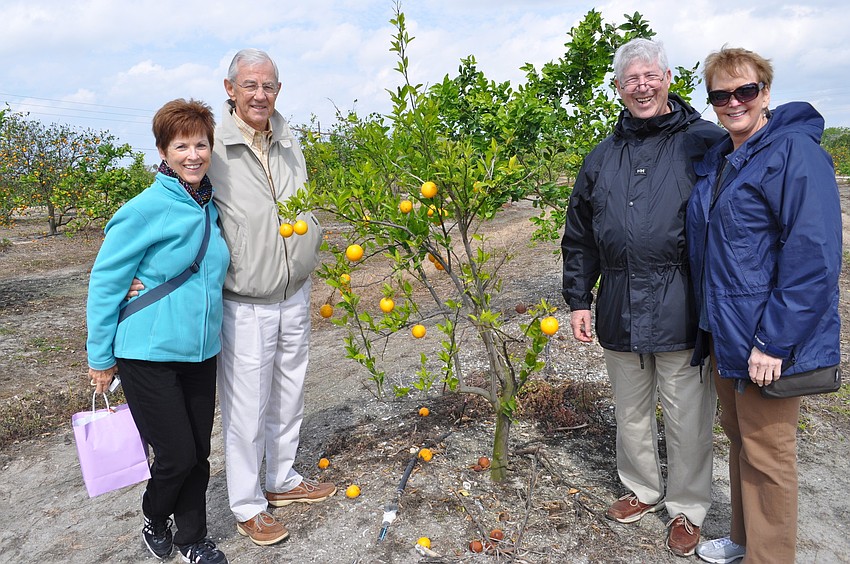 Mary Ann and Bob Barrigar came to see Mixonâ€™s fruits from Chicago, while Jim and Debbie Beaupre came from Alabama.