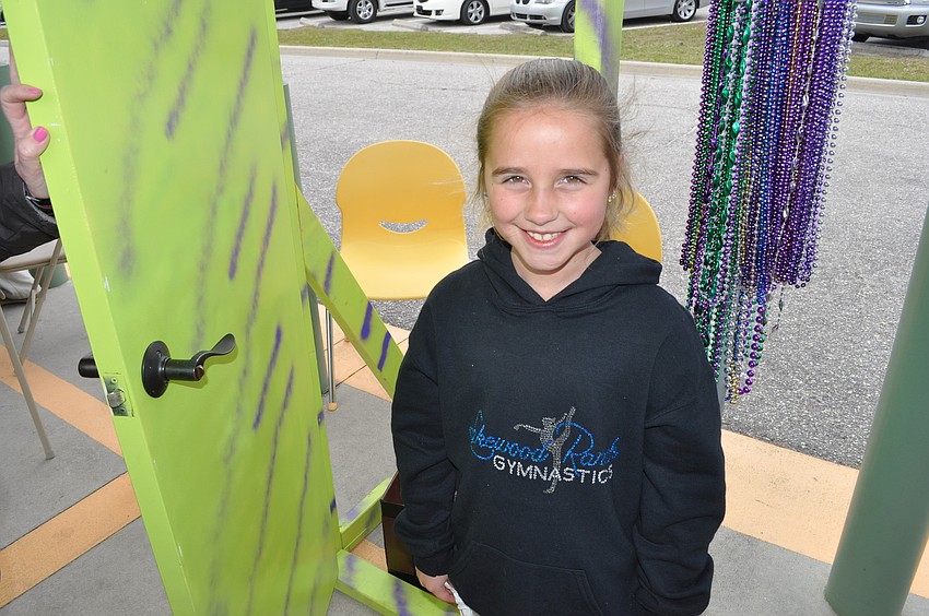 Shayna Homan guessed the lucky key and opened the door.