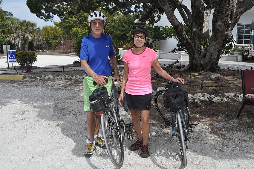 Bob and Susan Smith biked two-and-a-half miles from their Westchester condo to the health fair.