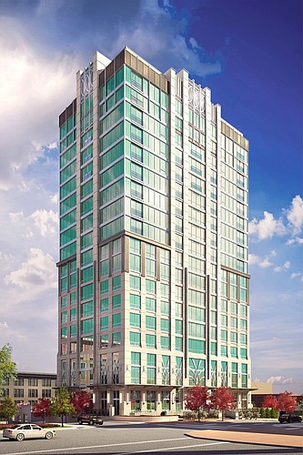 COURTESY RENDERING â€” The Hottel Arras is part of a mixed-use project in Charlotte, N.C. that Tampa-based McKibbon Hospitality is completing.