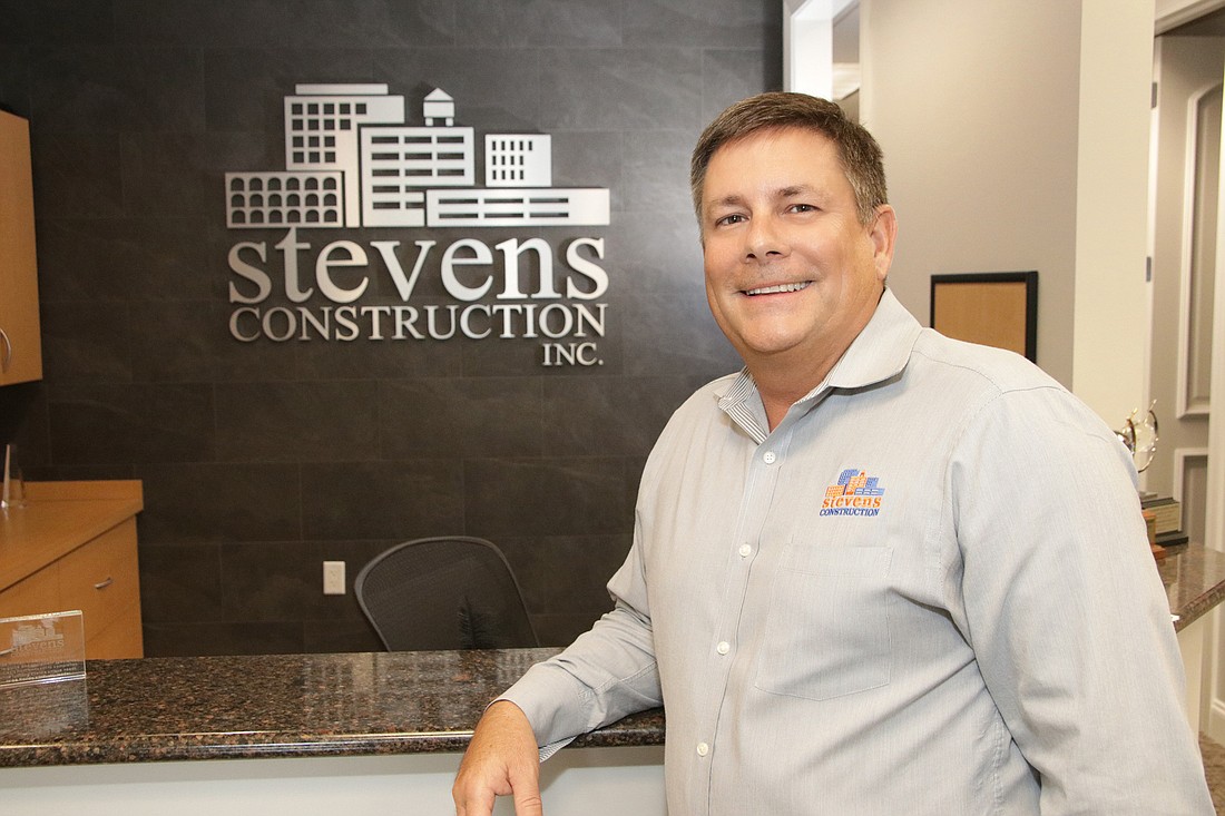 Stevens Construction President Mark Stevens has grown his 15-year-old company by resisting the temptation to bite off more than the company can chew. Jim Jett photo