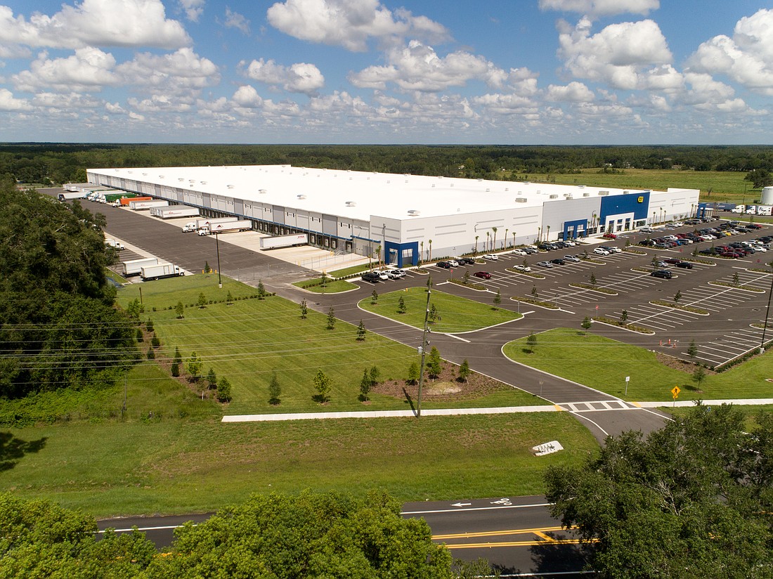 COURTESY PHOTO â€” Tratt Properties of Phoenix acquired the recently completed Best Buy Co. logistics center in Polk City in July.