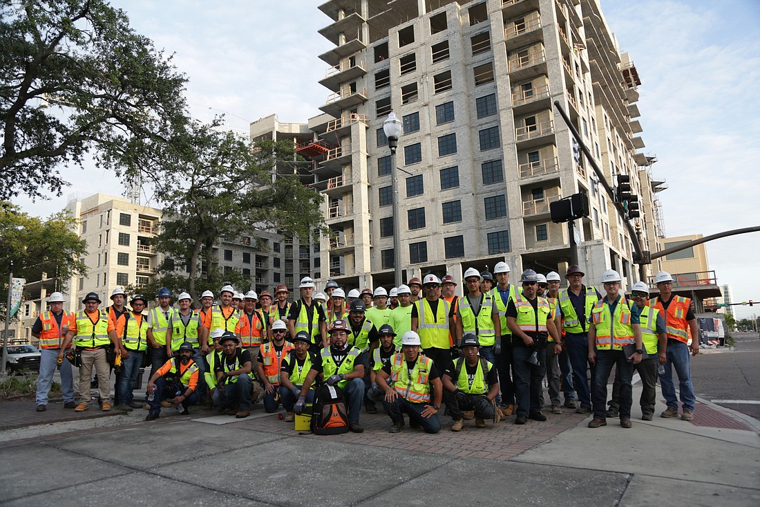 Power Design teams from around the country traveled to St. Petersburg to take part in the company&#39;s "Tough Rougher" competition. Courtesy photo.