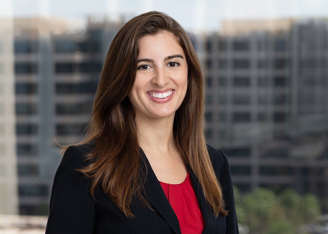 Samantha Culp has joined the Tampa office of law firm Carlton Fields as an associate. Courtesy photo.