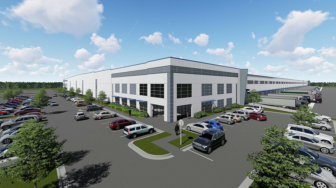 COURTESY RENDERING â€” University Park at Bridgewater, a planned Lakeland industrial development, will total 1 million square feet in two phases.