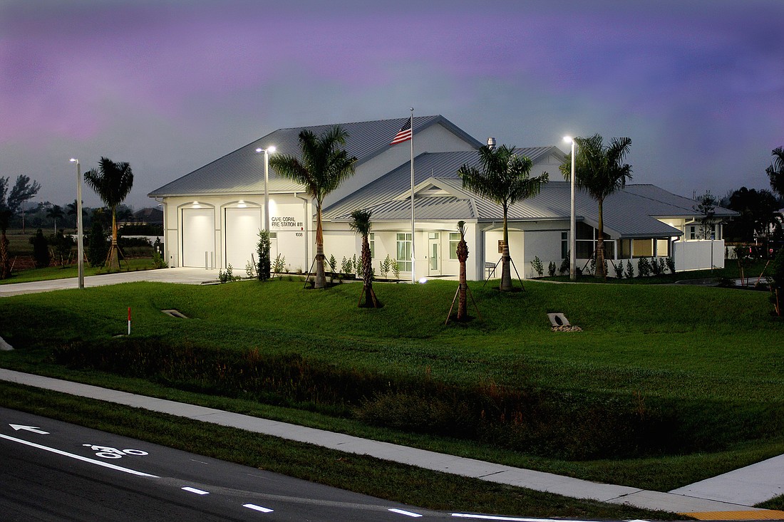 Wright Construction Group built the $3.6 million Cape Coral Fire Station 11. Courtesy Wright Construction Group