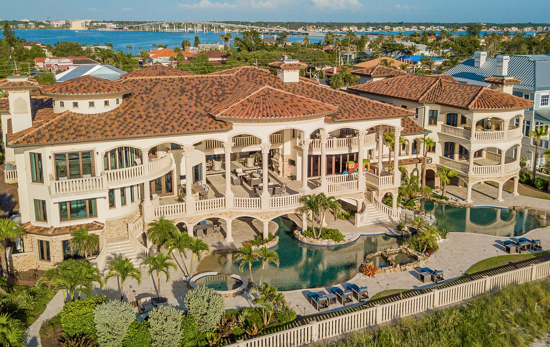 The mansion at 1700 Gulf Blvd., in Belleair Shores, has sold for a record-breaking $16.5 million. Courtesy photo.