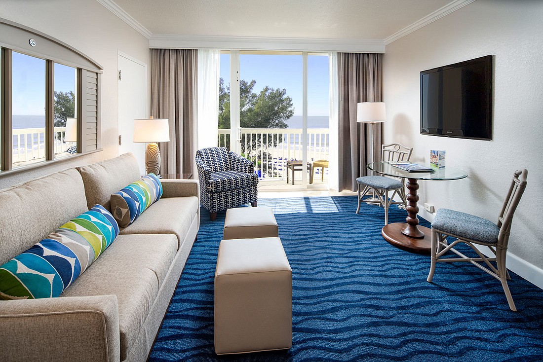 A recently renovated room at Guy Harvey Outpost, soon to be rebranded as RumFish Beach Resort. Courtesy photo.