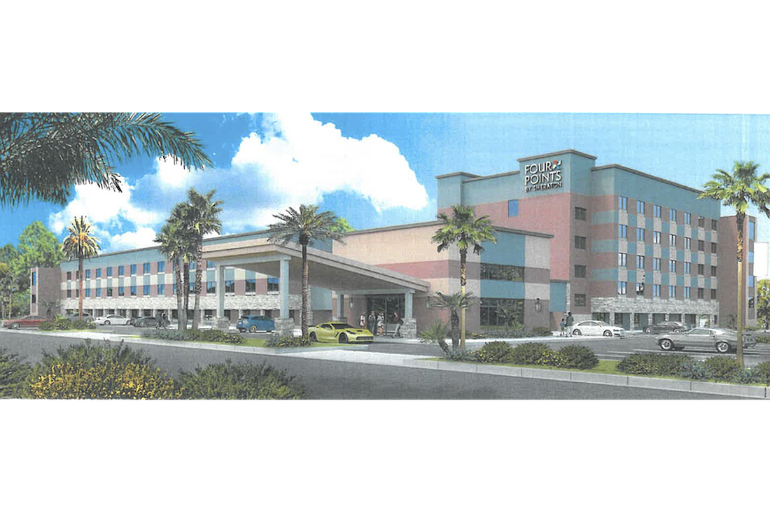 COURTESY RENDERING â€” The California-based owner of the Baymont Inn & Suites in Sarasota plans to convert the hotel to a Four Points by Sheraton brand following an extensive renovation.