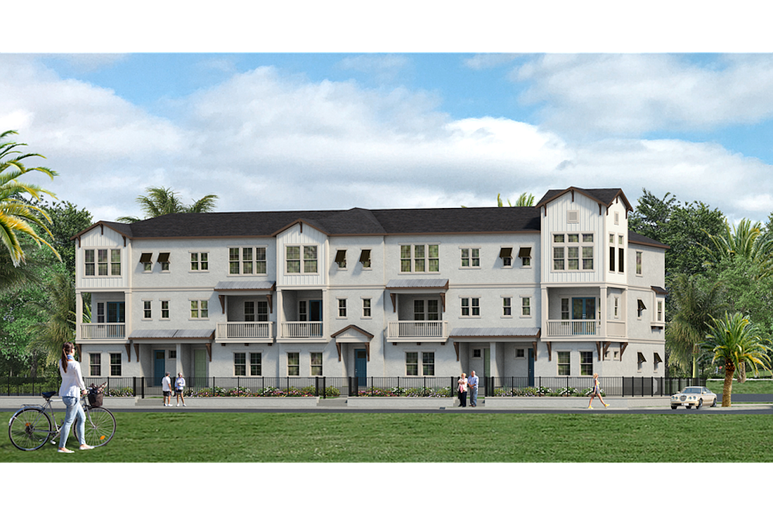 COURTESY RENDERING â€” David Weekley Homes has broken ground on Payne Park Village, a 135-unit residential project in Sarasota.