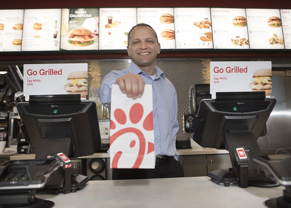 Mark Wemple. Rick Michaels recently opened a Chick-fil-A in south Sarasota County.