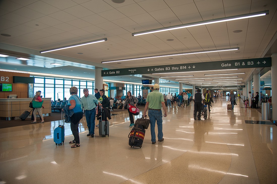 Courtesy. Sarasota Bradenton International Airport passenger trafficÂ was up 35% inÂ February.Â