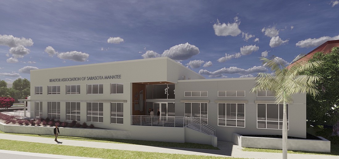 Courtesy. A rendering of the new Bradenton location for the Realtor Association of Sarasota and Manatee.