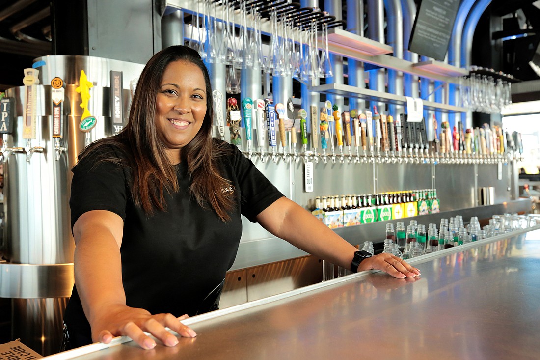Sonia Rivera is general manger of Yard House Naples, a restaurant and bar that features a 130-tap beer tower. Stefania Pifferi photo
