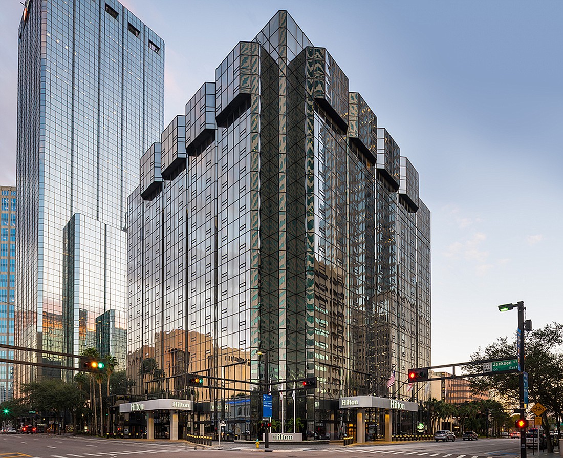 COURTESY PHOTO â€” Walton Street Capital spent $116.85 million in early May to acquire the 520-room Tampa Hilton Downtown.