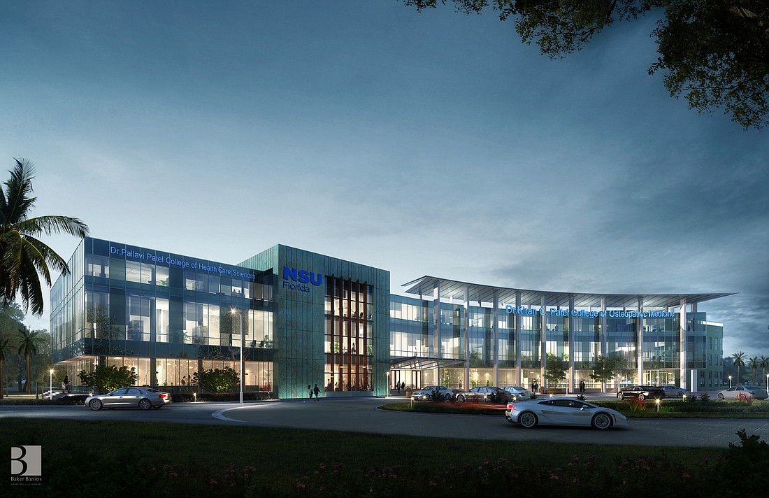 A rendering of Nova Southeastern University&#39;s new Tampa Bay regional campus, slated to open in the fall. Courtesy photo.