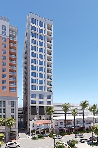 Courtesy. Luxury condominiumÂ tower The DeMarcay is expected to break ground in downtown Sarasota this fall.