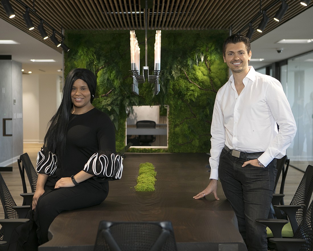 Mark Wemple. Janelle Branch and Daniels Ikajevs are the brains behind The Ring, a Clearwater co-working space that aspires to the healthiest office environment in the world.