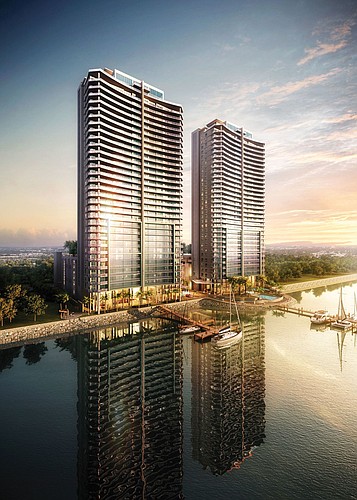 COURTESY RENDERING â€” Allure was proposed and approved for a pair of 32-story condo towers in downtown Ft. Myers.