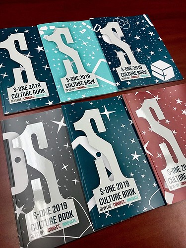 Courtesy. S-One&#39;s 2019 Culture Book has different covers with embellished logos.
