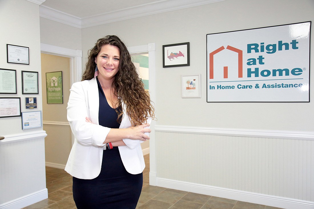 Danielle Dyer was the first employee for the Right At Home franchise in Lee and Collier counties. Sixteen years later, the 35-year-old is sole owner of the business. Stefania Pifferi photo.