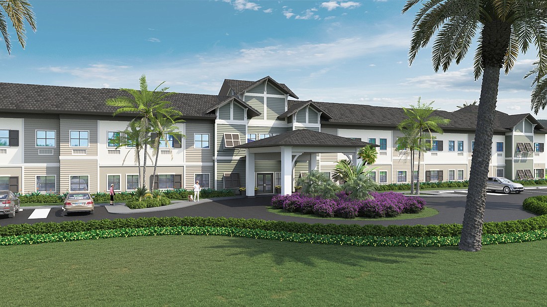 Courtesy. The new Atrium at Liberty Park by Meridian Senior Living in Cape Coral is being built to withstand a major hurricane generate its own power.