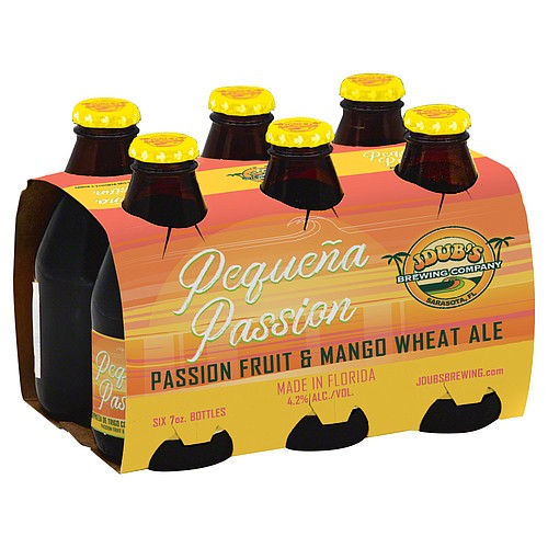 Courtesy. JDub&#39;s Brewing Co. released its Passion Wheat in 7-ounce six-packs, called PequeÃ±a Passion, sold at Publix stores in South Florida.