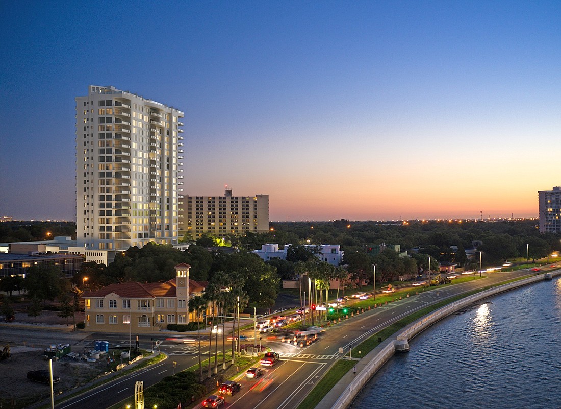 A rendering of the south Tampa skyline featuring Altura Bayshore. Courtesy photo.